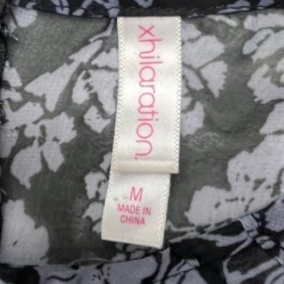 Xhilaration Floral Print Sheer Long Sleeve Blouse Size Medium - Picture 11 of 13